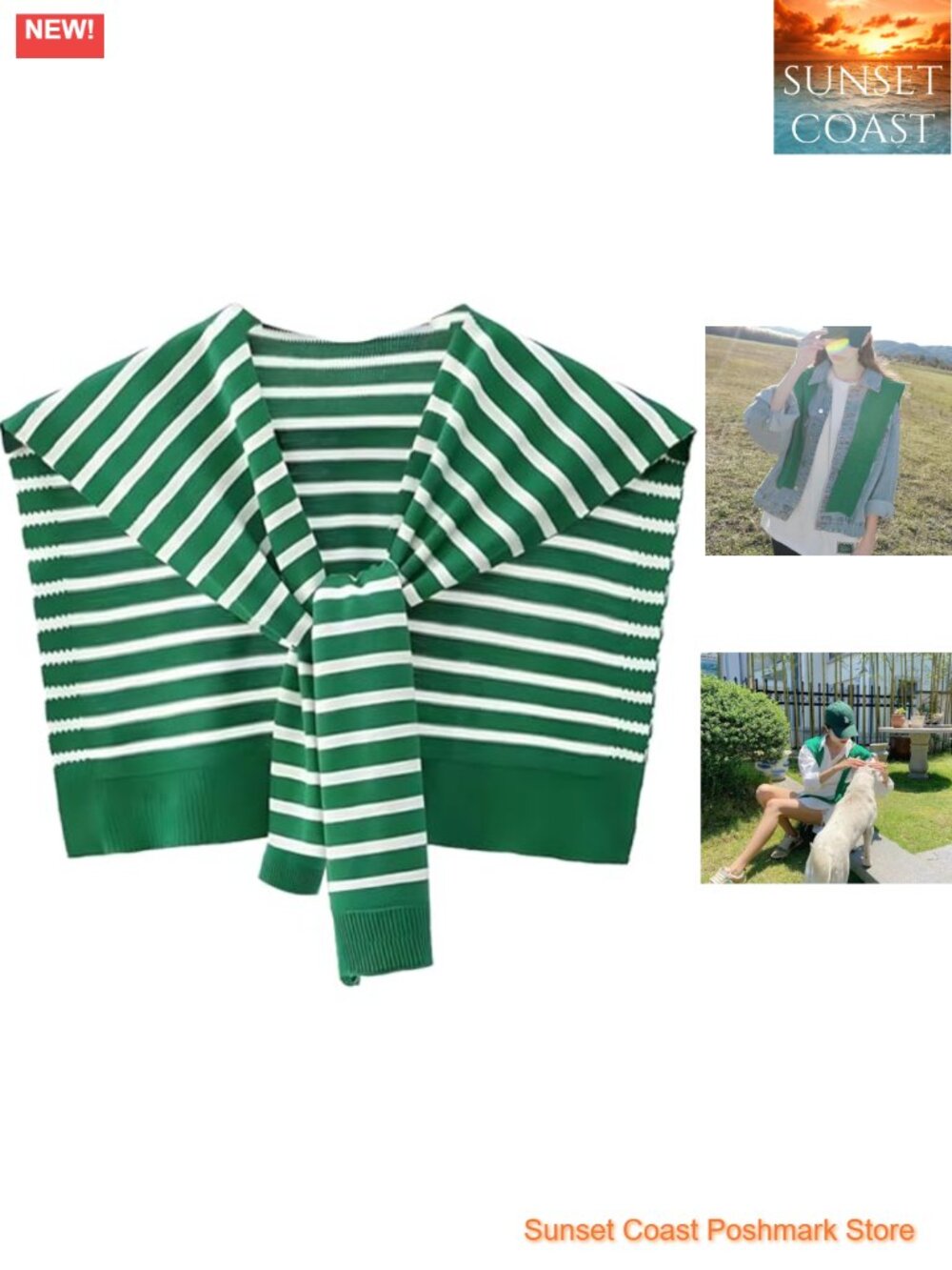 Sweater Knit Shawl Wrap with Sleeves Women Travel Scarf Cape